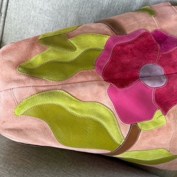 Coach Poppies for Peace Suede and Leather XL Tote - Picture 11 of 14
